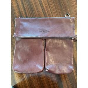 The Manual Co Genuine Leather Dark Brown Unisex Satchel/Messenger/Cross Body Bag
